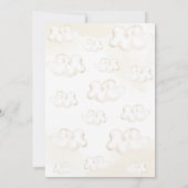 Teddy Bear mit Balloons Babydusche Einladung (Rückseite)