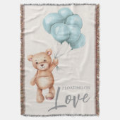 Teddy Bear mit Balloons Decke (Vorderseite Vertikal)