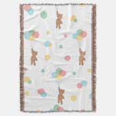 Teddy Bear mit Balloons Decke (Vorderseite Vertikal)