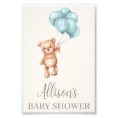 Teddy Bear mit Balloons Fotodruck (Vorne)