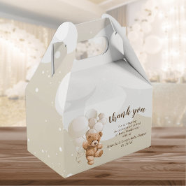 Teddy Bear mit Balloons Gefallen Box Geschenkschachtel