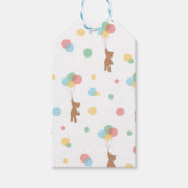 Teddy Bear mit Balloons Geschenkanhänger (Vorderseite)