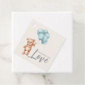 Teddy Bear mit Balloons Geschenkanhänger (Beispiel)