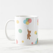 Teddy Bear mit Balloons Kaffeetasse (Links)
