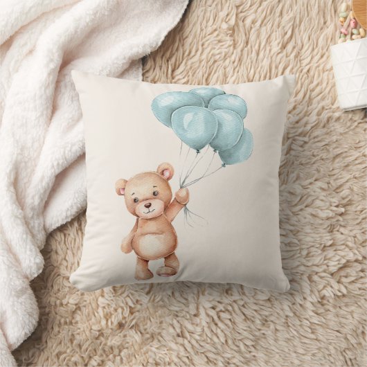Teddy Bear mit Balloons Kissen (Decke)