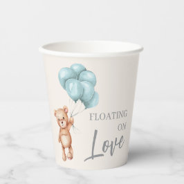 Teddy Bear mit Balloons Pappbecher