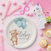 Teddy Bear mit Balloons Pappteller (Party)