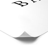 Teddy Bear mit Baloons Greenery Girl Begrüßungszei Poster (Ecke)