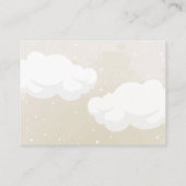 Teddy Bear mit Blue Balloons Bücher für Babykarte Begleitkarte (Rückseite)