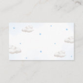 Teddy Bear mit Blue Balloons Diaper Raffles Begleitkarte (Rückseite)