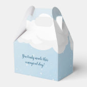 Teddy Bear mit Blue Balloons Gefallen Box Geschenkschachtel (Rückseite)