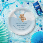 Teddy Bear mit Blue Balloons Paper Teller (Party)