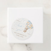 Teddy Bear mit Blue Balloons Vielen Dank Geschenkanhänger (Beispiel)