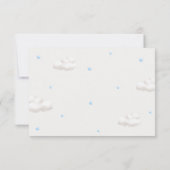 Teddy Bear mit Blue Balloons Vielen Dank Karte (Rückseite)