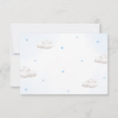 Teddy Bear mit Blue Balloons Vielen Dank Karte (Rückseite)