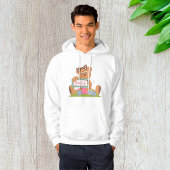 Teddy Bear mit Bow Holding Smile Sign Hoodie