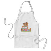 Teddy Bear mit Bow Holding Smile Sign Schürze (Vorne)