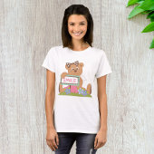 Teddy Bear mit Bow Holding Smile Sign T-Shirt