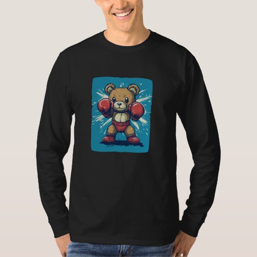Teddy Bear mit Boxhandschuhen für Knockout T-Shirt (Vorderseite)
