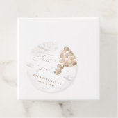 Teddy Bear mit braunen Balloons Danke Geschenkanhänger (Beispiel)