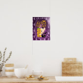 Teddy Bear mit Cauldron - Happy Halloween Poster (Küche)