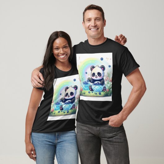 Teddy Bear mit Custom Panda T - Shirt (Unisex)