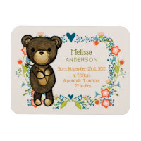 Teddy Bear mit Extravagantem Florals Baby Birth