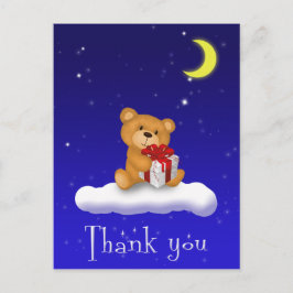 Teddy Bear mit Geschenk Baby Dusche Danke Karte