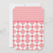 Teddy Bear mit Herzeinladung Einladung (Rückseite)