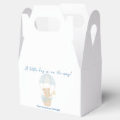 Teddy Bear mit Parachute Baby Dusche Box Geschenkschachtel (Geöffnet)