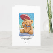 Teddy Bear mit Sonnenschirm Weihnachten - Maßgesch (Rückseite)