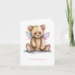 Teddy Bear mit Wings Dankeskarte