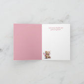 Teddy Bear mit Wings Dankeskarte (Innenseite)