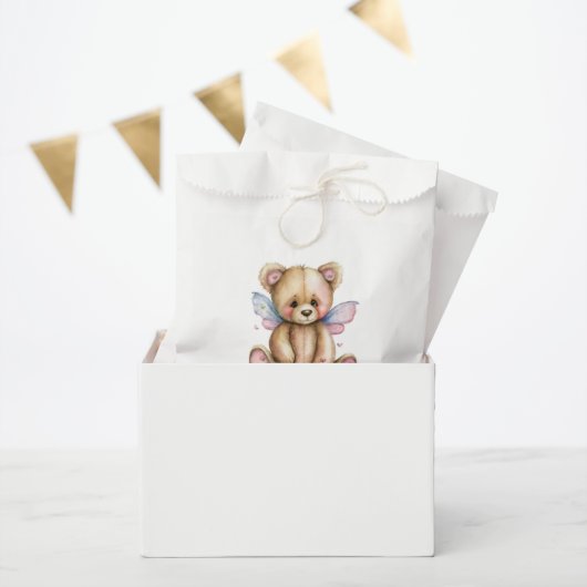 Teddy Bear mit Wings Vielen Dank Geschenktütchen (Party)