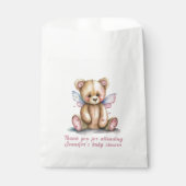 Teddy Bear mit Wings Vielen Dank Geschenktütchen (Vorderseite)
