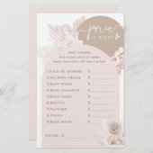 Teddy Bear Modern Boho Girl Baby Showspiel (Vorne/Hinten)