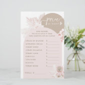 Teddy Bear Modern Boho Girl Baby Showspiel (Stehend Vorderseite)