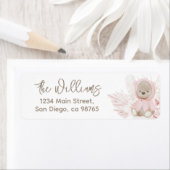 Teddy Bear Modern Boho Girl Babydusche (Insitu)