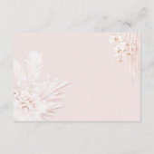 Teddy Bear Modern Boho Girl Duschbücher für Kinder Begleitkarte (Rückseite)