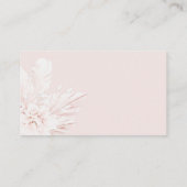 Teddy Bear Modern Boho Pink Babydusche Windel Begleitkarte (Rückseite)