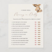 Teddy Bear Mommy oder Daddy Baby Shooting Game (Vorderseite)