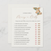 Teddy Bear Mommy oder Daddy Baby Shooting Game (Vorne/Hinten)