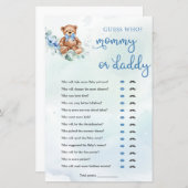Teddy Bear Mommy oder Daddy Boy Baby Showspiel (Vorne/Hinten)