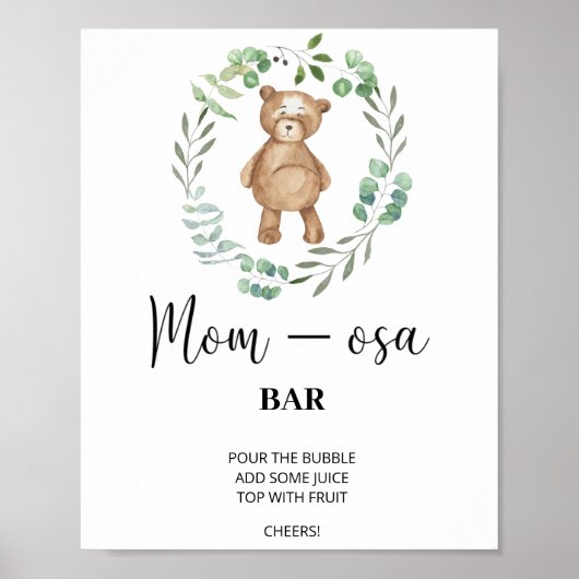 Teddy Bear \ Mon-osa Bar Poster (Vorne)