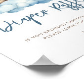 Teddy Bear Moon Babydusche Windelwindeln Poster (Ecke)