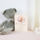 Teddy Bear Moon Bearly Wait Baby Dusche Einladung
