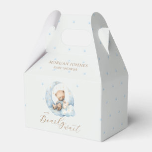 Teddy Bear Moon Bearly Wait Baby Dusche Geschenkschachtel