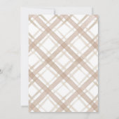 Teddy Bear Moon Beige Gender Neutral Baby Dusche Einladung (Rückseite)