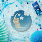 Teddy Bear Moon & Stars Kinderdusche Sprinkle Pappteller (Party)