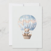 Teddy Bear Moon über der Moon Baby Dusche Einladung (Rückseite)